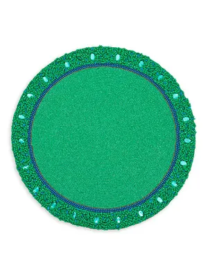 Classic Hand-Beaded Round Placemat