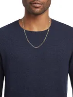Uomo 18K Gold Mixed Coiled Open Chain Necklace