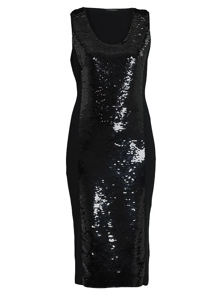 Gioiello Sequin-Embellished Midi-Dress