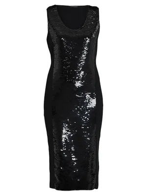 Gioiello Sequin-Embellished Midi-Dress