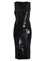 Gioiello Sequin-Embellished Midi-Dress