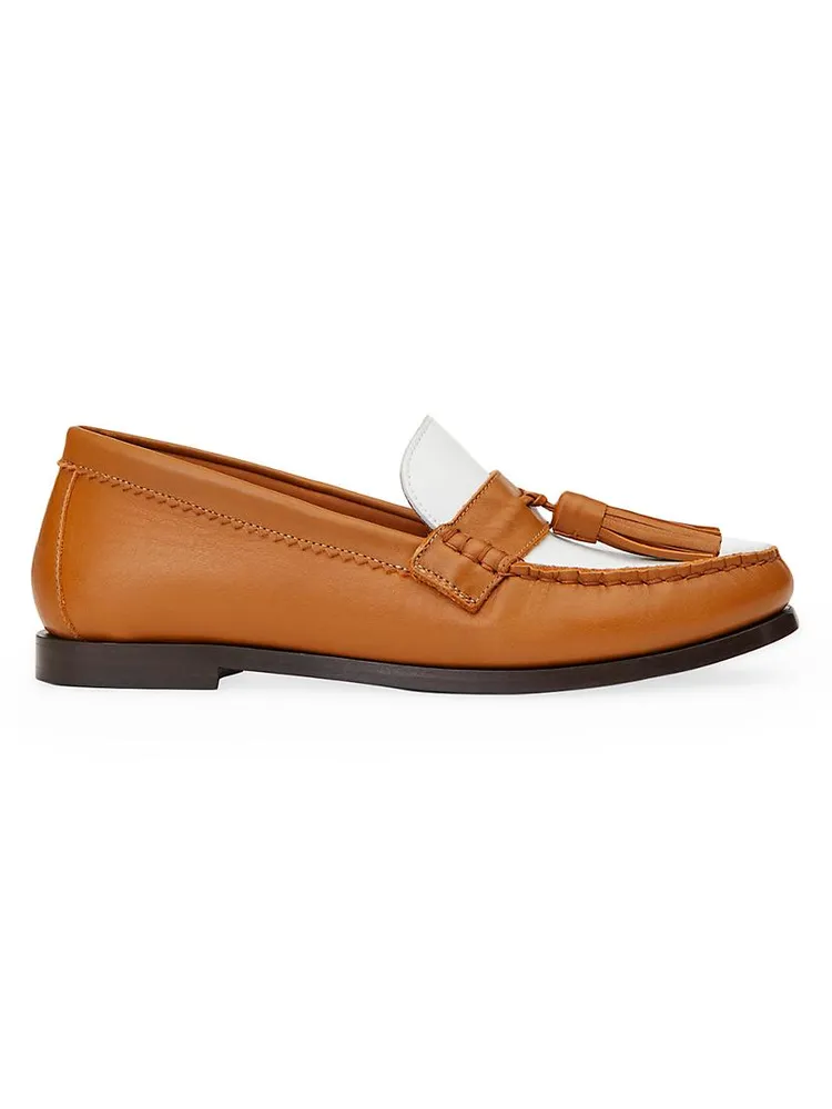 Frieda Tassel Leather Loafers