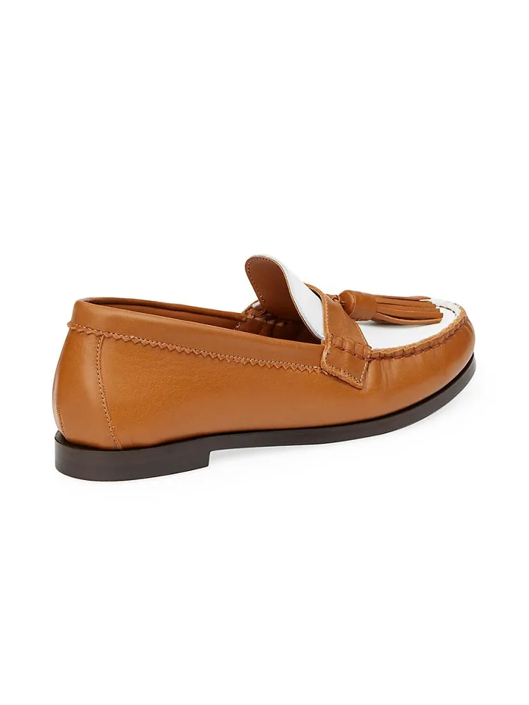 Frieda Tassel Leather Loafers