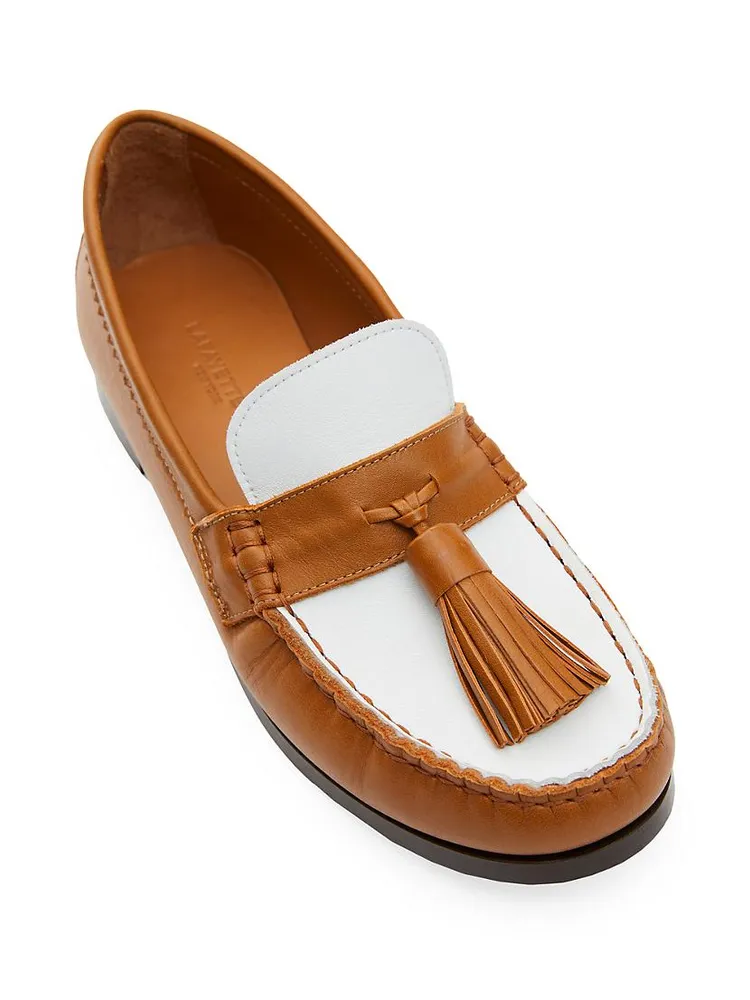 Frieda Tassel Leather Loafers