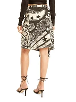 Joni Silk Printed Skirt