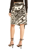 Joni Silk Printed Skirt