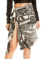 Joni Silk Printed Skirt