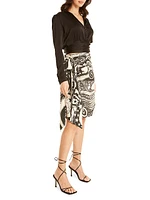 Joni Silk Printed Skirt