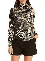 Joni Silk Printed Blouse