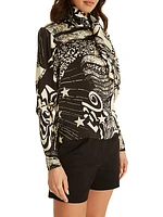 Joni Silk Printed Blouse