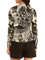 Joni Silk Printed Blouse