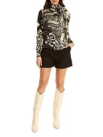 Joni Silk Printed Blouse