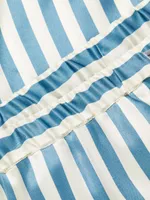 Ruthie Striped Silk Pajama Top