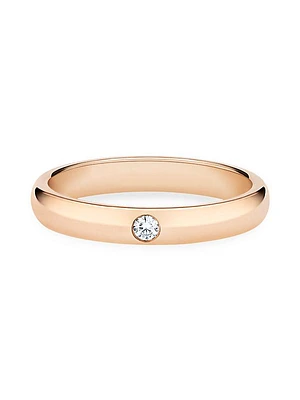 DB Classic 18K Rose Gold & Diamond Band/3MM