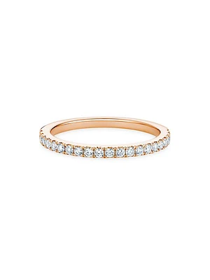 DB Classic 18K Rose Gold & Natural Diamond Half Eternity Band/1.7MM