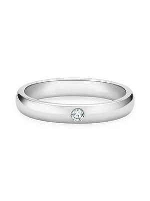 DB Classic Platinum & Natural Diamond Band/3MM