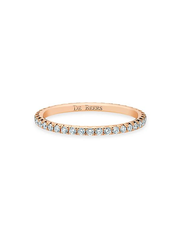 Aura 18K Rose Gold & Natural Diamond Eternity Band/1.62MM