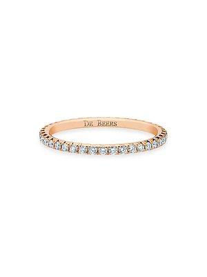 Aura 18K Rose Gold & Natural Diamond Eternity Band/1.62MM