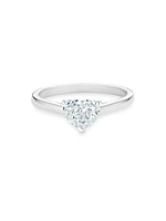 Platinum & 1.15 TCW Diamond Heart Engagement Engagement Ring