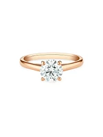 DB Classic 18K Rose Gold & 1 TCW Brilliant-Cut Natural Diamond Engagement Ring