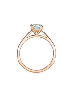 DB Classic 18K Rose Gold & 1 TCW Brilliant-Cut Natural Diamond Engagement Ring