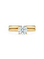 DB Classic 18K Yellow Gold & 0.7 TCW Brilliant-Cut Natural Diamond Engagement Ring