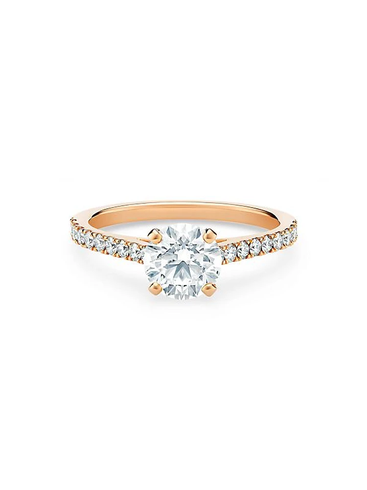 DB Classic 18K Rose Gold & 1.31 TCW Diamond Engagement Ring