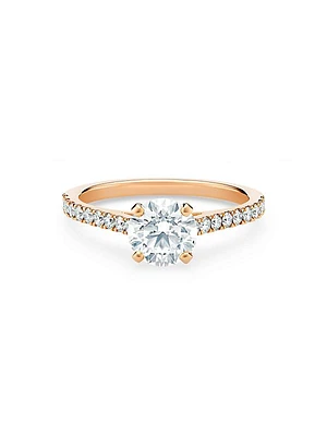 DB Classic 18K Rose Gold & 1.31 TCW Diamond Engagement Ring