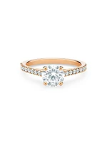 DB Classic 18K Rose Gold & 1.31 TCW Diamond Engagement Ring