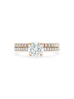 DB Classic 18K Rose Gold & 1.31 TCW Diamond Engagement Ring