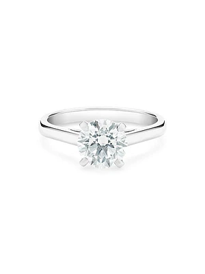 DB Classic Platinum & TCW Brilliant-Cut Diamond Engagement Ring