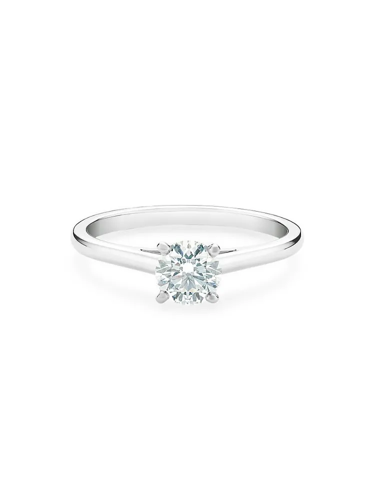DB Classic Platinum & 0.5 TCW Brilliant-Cut Diamond Engagement Ring