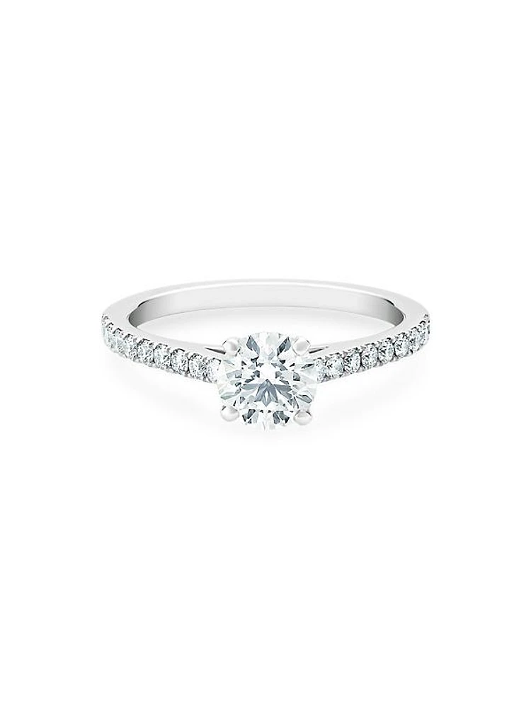 Engagement Platinum & Diamond Solitaire Engagement Ring