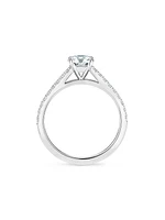 Engagement Platinum & Diamond Solitaire Engagement Ring