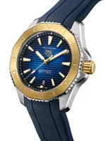 Aquaracer Professional 200 Two-Tone Stainless Steel & Rubber Strap Watch/40MM