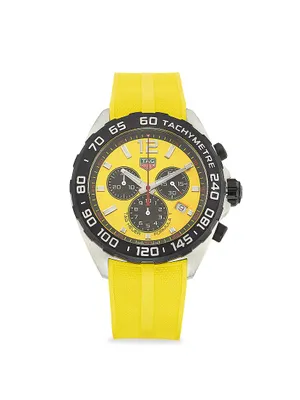 Formula 1 Stainless Steel & Rubber Strap Watch
