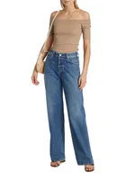 Annina High-Rise Rigid Wide-Leg Jeans