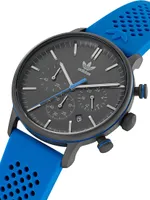 Code 1 Chronograph Collection Silicone Strap Watch