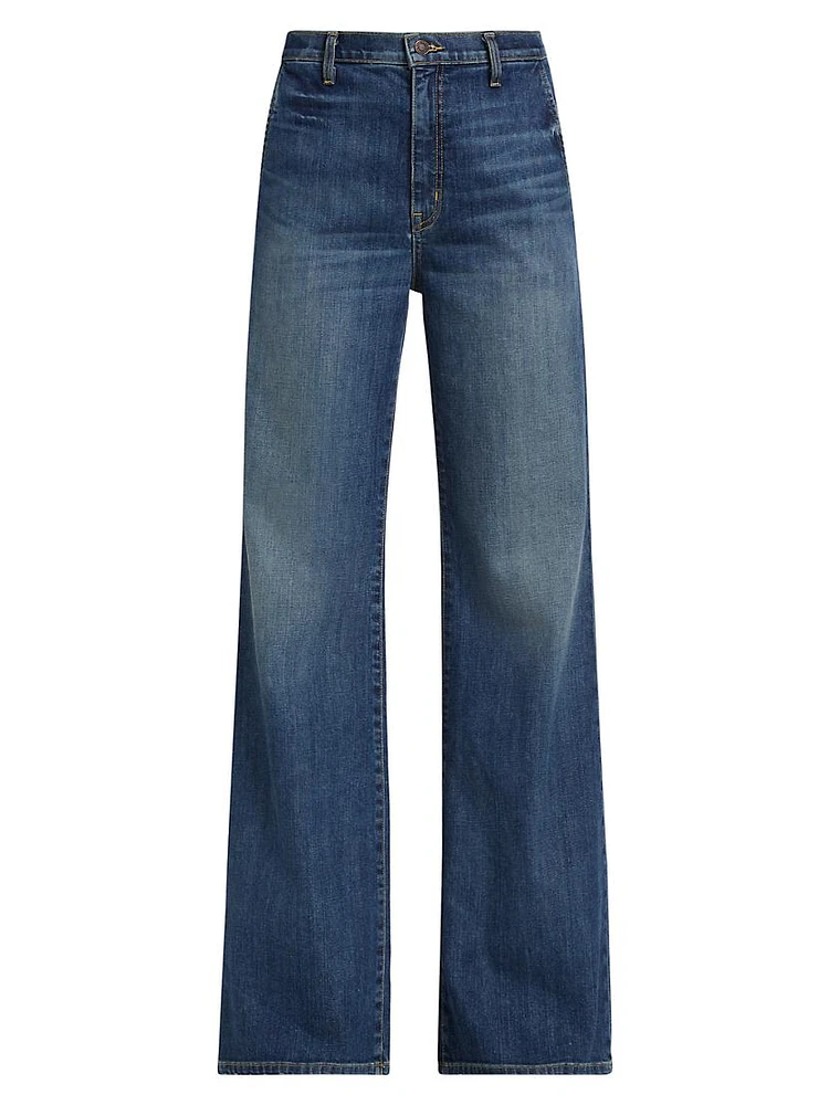 Anna High-Rise Stretch Wide-Leg Jeans