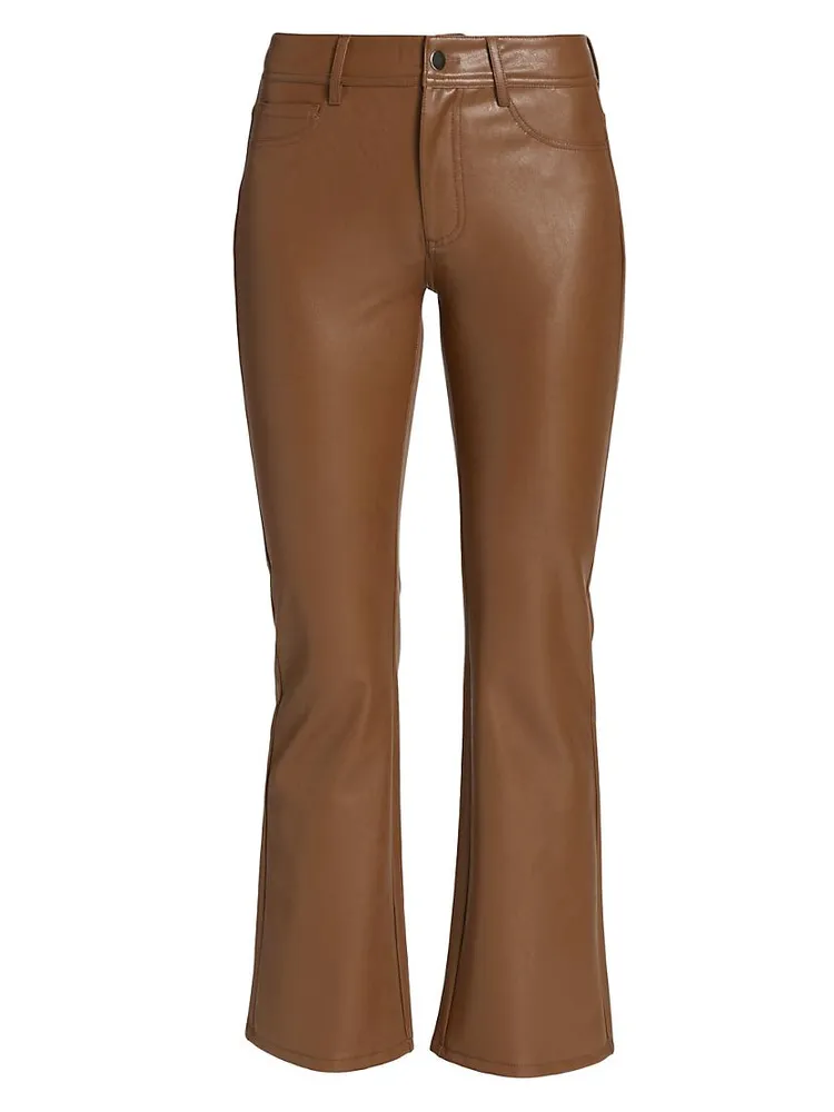 Claudine Faux Leather Flared Leg Pants