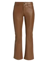 Claudine Faux Leather Flared Leg Pants