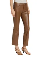 Claudine Faux Leather Flared Leg Pants