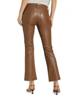 Claudine Faux Leather Flared Leg Pants