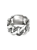 Classic Chain Silver Band Ring