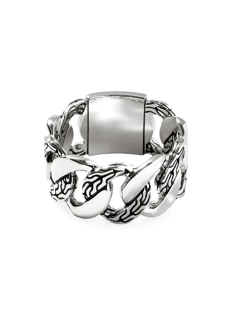 Classic Chain Silver Band Ring