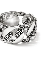 Classic Chain Silver Band Ring