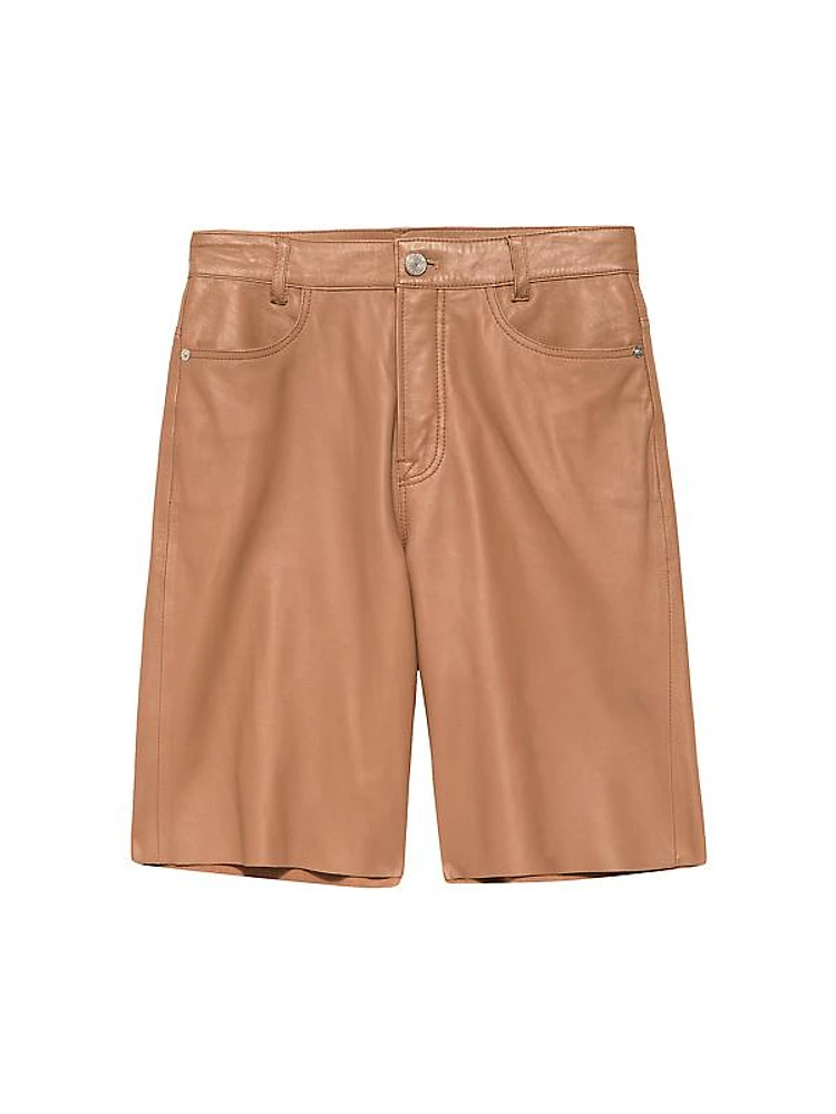 Leather Bermuda Shorts