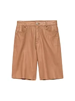 Leather Bermuda Shorts