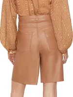 Leather Bermuda Shorts