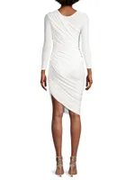 Diana Ruched Long-Sleeve Minidress